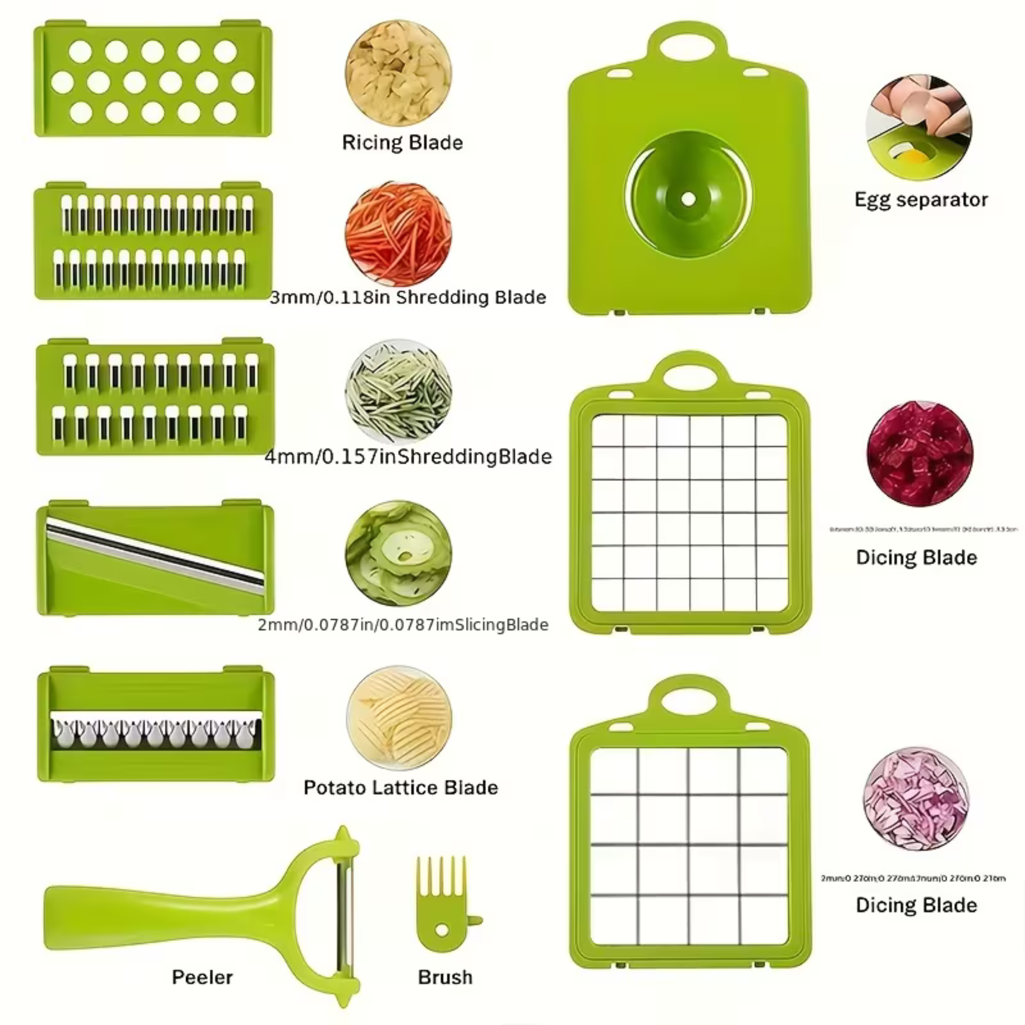 Kitchen Vegetable Chopper – 12-in-1 Dicer
