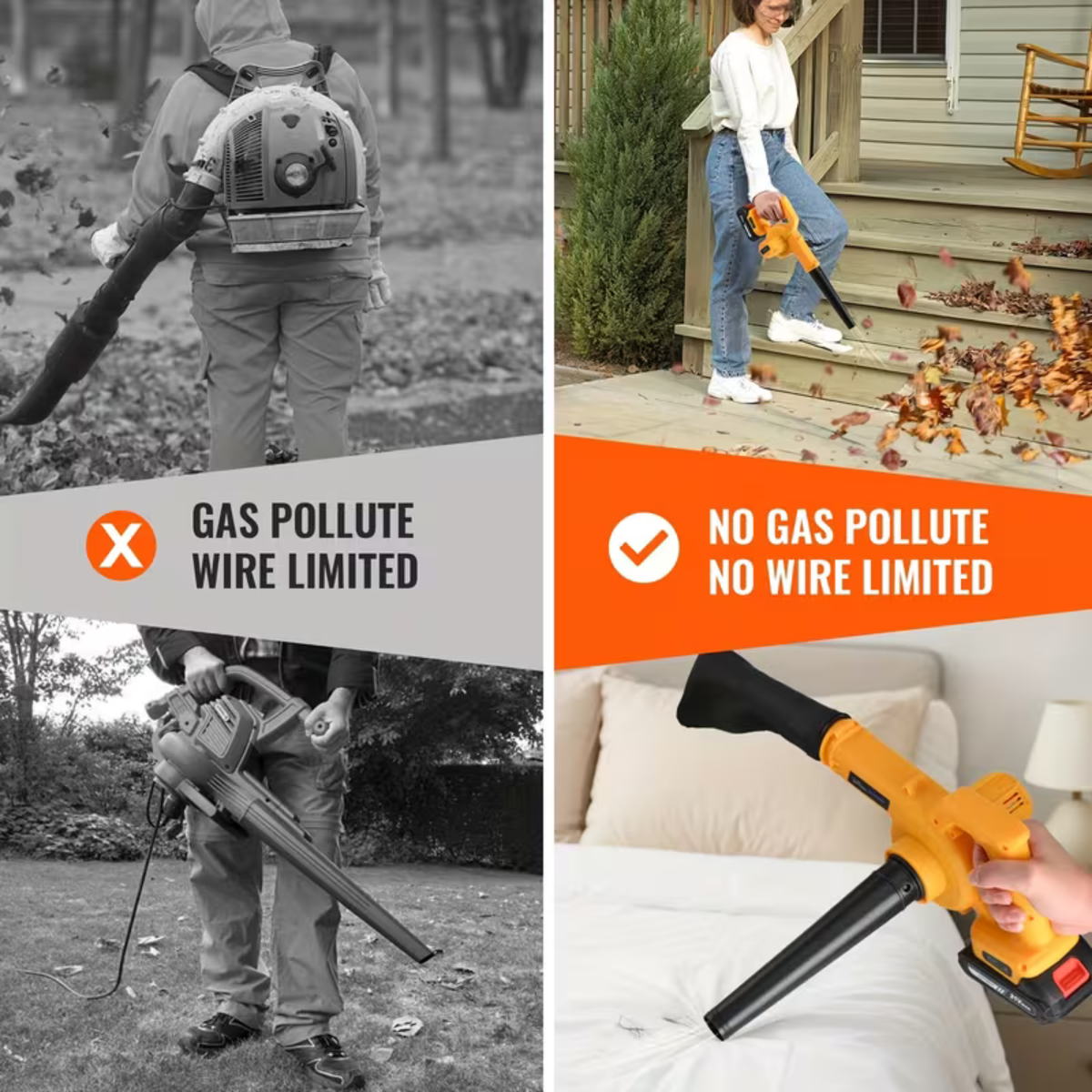 Lightweight Leaf Blower & Vacuum
