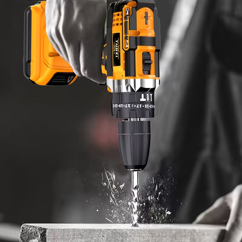 Rechargeable Drill with 2 Batteries